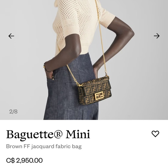 Vintage Fendi tobacco brown Pequin stripe crossbody camera bag - Picture 15 of 15